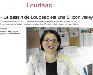 20170120 Ouest-France-Loudeac-Silicon-valley-Tisserent-alexandra-glais